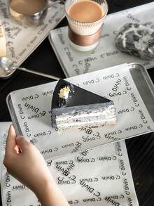 200pcs Greaseproof Paper, Sandwich Burger Wrapping Paper, Burrito Rice Ball Chicken Wrap Food Tray Liner, 50/100pcs Oil-Absorbent Grease-Resistant Paper - View 5