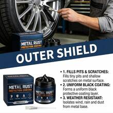 Metal Rust-Proof Protective Coating, Home Metal Railing Rust Stain Cleaner, Water-Based Formula, Waterproof And Moisture-Proof - Liquid - View 6