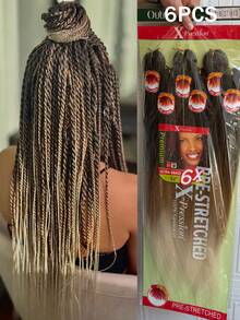 6pcs EZ Large Braid Flame Retardant Fiber African Dreadlocks1 Crochet Hook - Multicolor - View 11
