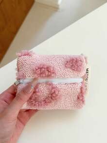 MEYOU FAIRY AGG Women's Fresh Mini Storage Bag, Inner Bag, Portable Travel Toiletry Bag, Handbag, Multi-Functional Skincare Storage Bag, Mini Pink And Rose Red Zipper Bag - Multicolor - View 13
