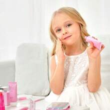 Set Mainan Rias Wajah Simulasi untuk Anak Usia 3+, Perlengkapan Kecantikan Kosmetik Palsu untuk Anak Perempuan, Mainan Bermain Peran Rias Wajah Tiruan, Hadiah Ulang Tahun Ideal untuk Anak Perempuan Kecil - MultiWarna - View 5