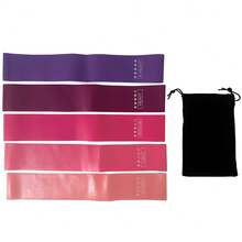 5pcs Latex Resistance Band Set, 5 Different Resistance Levels Fitness Bands With Storage Bag, Suitable For Home Gym, Yoga, Pilates And Fitness Training - A - View 9