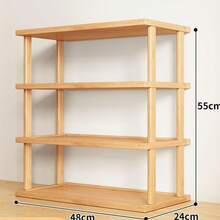 Space-Saving Multi-Tier Design, Easy Assembly Without Tools. Sturdy And Elegant Natural Color Square Shoe Rack, Suitable For Dorm, Hallway, Kitchen, Entryway, Closet And Sneaker Storage - Mustard Yellow - View 6