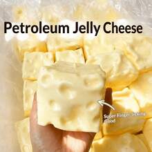 New Giant Cheese Squishy, Square Cheese Ball Squishy, Realistic Bread Texture, Slow Rebound TPR Shell, Stress Relief Toy - Perfect Gift For Birthday, Christmas, Halloween, Easter - Multicolor - View 2