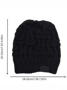 Autumn/Winter Warm Wool Earflap Hat, Open Design Convenient For Ponytail, Suitable For Daily Outings And Outdoor Walks, A Warm And Windproof Knitted Hat, Suitable For Long Hair Care In Autumn/Winter - A - View 10
