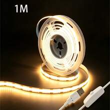 5V USB COB LED Light Strip With Button Switch, Self-Adhesive Flexible Light Bar, Suitable For TV Background, Bed Bottom, Stairs, Cabinet Indoor Home Atmosphere Lighting Decoration - Multicolor - View 12