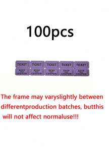 100pcs/Set Double Roll Raffle Tickets, Suitable For Events, Carnivals, Ticket Prizes, Games, Celebrations, Drinks And Other Occasions - Multicolor - View 14