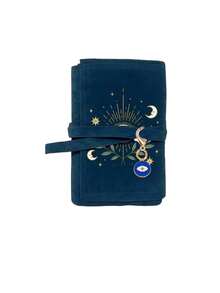 Mystical Sun, Evil Eye Moon & Star Print Multi-Purpose Storage Pouch With Evil Eye Keychain, Tarot Card Storage Bag, Coin Purse, Makeup Bag, Card Holder, For Cards, Jewelry, Coins, Cosmetics, Cards, Portable For Travel And Commute, 4 Colors Available, Niche Aesthetic Accessory Storage Bag - Multicolor - View 11