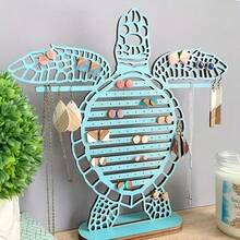 Turtle Women's Earring Display Stand - Jewelry Storage Rack, Turquoise Color Jewelry Organizer Suitable For Earrings, Necklaces And Keys - Decorative Gift For Moms, Women And Jewelry Lovers, Hanging Jewelry Organizer - A - View 2