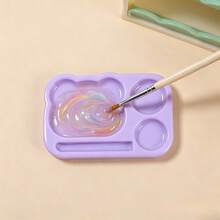 1pc Bear-Shaped Multi-Compartment Nail Art Mixing Palette, Mini Color Mixing Painting Palette, Portable Nail Polish Mixing Tool, Suitable For Nail Artists - Multicolor - View 7
