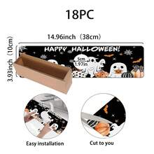 1pc Halloween Faucet Mat, Create Holiday Atmosphere, Bathroom Faucet Splash Guard, Waterproof Anti-Slip Faucet Mat, Kitchen Countertop Accessory, Kitchen Dining Table Accessory, Sink, Moisture-Proof Absorbent Mat, Absorbent Drainage Mat, Multi-Functional Absorbent Anti-Slip Mat - Multicolor - View 12