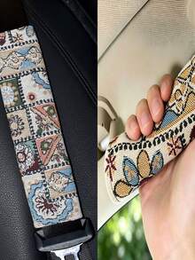 Car Seat Belt Shoulder Cover Soft Fabric Bohemian Seat Belt Protector Anti-Friction Seat Belt Accessory Easy Installation Car Tool Durable Structure Seat Belt Protection Tool Suitable For All Car Models And Fashion Designers - Upgraded Version - View 16