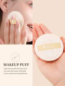 DUcare Ultimate Synthetic Flat-Top Foundation Brush, Paired With A Soft Makeup Sponge, For Effortless, Streak-Free Foundation Application, Flawless, Seamless Finish - Easy Blending Even For Beginners, With Even Coverage For Liquid And Cream Foundations - Champagne - View 9