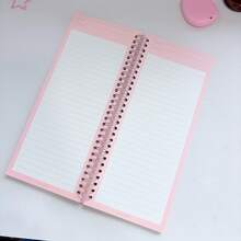Cute Korean Style Rabbit Spiral Notebook, Pink Slim Long Lined Diary, DIY Handmade Daily Planner, Suitable For Students - Multicolor - View 8