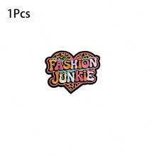 6/1pc Heart-Shaped "FASHION" Embroidered Patch, Suitable For Trucker Hats, Jeans, Jackets, Bags And Backpacks, Essential Embroidery Decoration Accessory For Small Startups - Multiple Styles - View 12