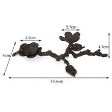 2pcs Vintage Metal Plum Blossom Branch Spherical Base Crystal Ball Display Stand, Home & Office Decor (Ball Not Included) - one-size - View 9