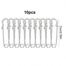 10pcs Heavy Duty Assorted Size Blanket Pins, Stainless Steel Wire Pins, Super Strong And Durable, Suitable For Blankets, Skirts, Crafts, Kilts And More - Multicolor - View 11