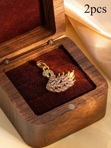 1/2/3/5pcs Sweet, Unique, And Elegant Swan DIY Pendant – Suitable For Necklaces, Bracelets, And Keychains - Multicolor - View 20