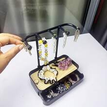 Multi-Color Multi-Function Vanity Jewelry Organizer/Jewelry Box/Necklace Rack, Room Decor Bead & Jewelry Storage Box, Can Store Earrings, Bracelets, Rings, Hair Clips, Watches, Keys And Perfume And Other Accessories. - Multicolor - View 5