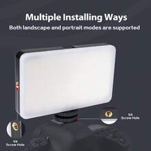 Rechargeable Selfie Fill Light With Phone Clip, Adjustable Brightness, 3 Lighting Modes, Battery Powered, Suitable For Selfie, Makeup, Live Streaming And Video Conferencing, Portable And Convenient - A - View 6