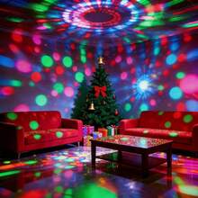 Lampu Pesta Disko RGB, Lampu Panggung Proyeksi Bertenaga USB dengan Kontrol Jarak Jauh, 15 Efek Pencahayaan, Fungsi Timer dan Kecepatan Rotasi yang Dapat Diatur, Cocok untuk Pesta di Rumah, Ulang Tahun, Natal, Dekorasi Halloween, Lampu Dansa DJ - lampu bola ajaib - View 5