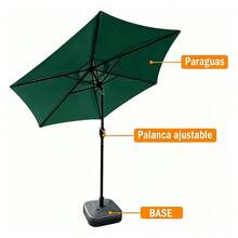 Outdoor Parasol, Stand And Base - A - View 6