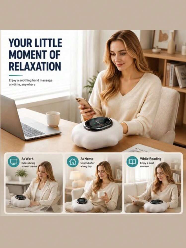 Philips PPM3101A 無線手部按摩器 3D揉捏氣囊 42°C恆溫 3種模式 語音提示 2500mAh充電電池 附收納袋 - 彩色 - 查看 3