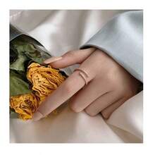 18KGP CZ Ring, Copper Plated Gold, Hypoallergenic, Women's Style, 1pc - Ring - View 2