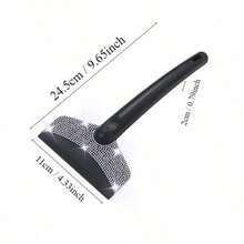 1pc Car Diamond-Inlaid Snow Shovel, Vehicle-Mounted Snow Removal Tool, Car Cleaning - A - View 7