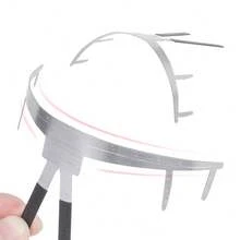 Stainless Steel 2nd Generation 3-Point Positioning Eyebrow Ruler, Golden Ratio Eyebrow Ruler - Silver - View 3