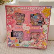 Bộ nhãn dán hoạt hình Sanrio dễ thương 1/4 hộp, nhãn dán tự dính chống nước, họa tiết tươi mới và đáng yêu, trang trí DIY cho sổ kế hoạch, bình nước, sổ tay, hành lý, vật liệu thủ công nữ tính, trang trí hàng ngày cho học sinh, quà tặng ngày lễ - Nhiều màu - Xem 17