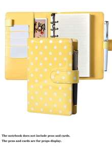 1pc A6 Loose-Leaf Notebook, Lined Pages, PU Cover, Macaron Color, Suitable For Daily Notes, Study Notes, Schedule Planning, Home Office, Can Be Used As Holiday Gift Notebook School Supplies - Loose-leaf Book - View 15