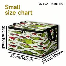 The Grinch Green Furry Monster Christmas Foldable Storage Box With Lid, Dust-Proof Clothes Organizer, Large Capacity Clothes And Toys Storage Box, Home Storage Box, Car Storage Box, Multi-Functional Storage Box, Christmas Gift For Family And Friends, Halloween Costume Prop - Multi-color - View 8