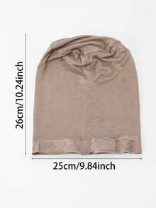1件裝極簡純色柔軟舒適防滑髮箍螺旋帽，女款化療帽，適合日常穿著與戶外運動 - 白色C - 查看 6