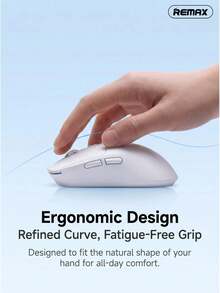 REMAX Bluetooth 5.0 + 2.4G Dual-Mode Wireless Mouse | 35-Hour Battery Life | 10m Stable Transmission | 65g Lightweight Design | Compatible With PC, Laptop, And Tablet - View 5