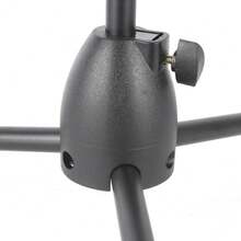 Microphone Stand With 2 Mic Clips, Boom Arm Tripod Base, Height Adjustable 360 Degree Rotating For Live Streaming Singing Recording - Black - View 10