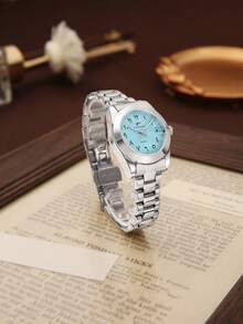 RICECGO Fashionable Business Casual Women's Underwire Quartz Watch Suitable For Parties, Celebrations, Weddings And Daily Wear. - Silver - View 3