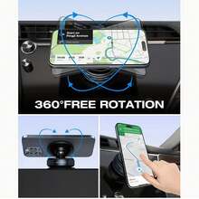 1PC 360° Rotating Suction Cup Car Phone Holder, Universal Magnetic Mount, Multi-Function Navigation Car Device Installation Bracket, Suitable For Car/Gym/Mirror/Smooth Surface, No Adhesive Suction Cup Phone Holder, Compatible With All Smartphones - Multicolor - View 5