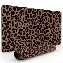 Large Leopard Print Mouse Pad For Gaming Office Home Art Design Gift For Friends Family Rubber Base PC Laptop Back To School Desk Accessories Office Supplies Mousepad Set Computer Keyboard Pad Study Mat - A - View 6