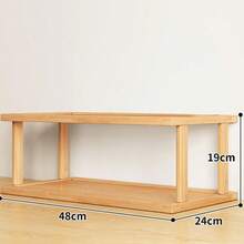 Space-Saving Multi-Tier Design, Easy Assembly Without Tools. Sturdy And Elegant Natural Color Square Shoe Rack, Suitable For Dorm, Hallway, Kitchen, Entryway, Closet And Sneaker Storage - Mustard Yellow - View 5