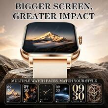 AQMWWG Smartwatch Unisex Terbaru 2026 dengan Layar Sentuh Definisi Tinggi, Mendukung Panggilan, Kontrol Musik, Berbagai Mode Olahraga, Kontrol Kamera Jarak Jauh, dan Pelacakan Kebugaran, Hadiah Ideal untuk Ulang Tahun dan Hari Raya - View 3