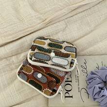 Multi-Functional Double Layer Storage Bag, Earphone Data Cable Coin Lipstick Organizer, ID Card Holder Clutch - Multicolor - View 1
