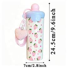1PC 600ML Stainless Steel Insulated Cup With Full-Screen Heart, English ...