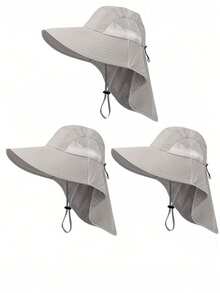 All-Season Unisex Sun Hat, Sun Protection Hat, Hiking Hat, Fishing Hat. Breathable Mesh, Quick Dry. Adjustable Chin Strap. Lightweight And Foldable. The Best Sun Protection Gear For All-Day Outdoor Use. - Multicolor - View 7