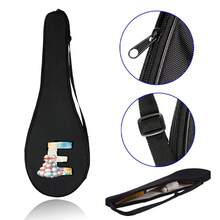 1pc Badminton Racket Bag, Shoulder Bag, Sports Equipment Storage Bag, Protective Cover, Portable Sports Storage Bag, Sports Equipment Accessories - Black - View 9