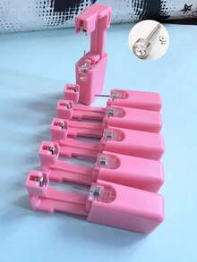 2-24pcs Pink Ear Piercing Jewelry, Ladies Sterile Disposable Earring Piercing Gift - Pink - View 3