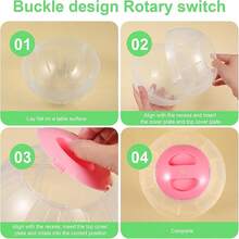 5.7 Inch Transparent Hamster Ball Exercise Wheel, Large Space, Easy To Clean, Cage Accessory, Small Animal Exercise Toy, Suitable For Small And Medium Hamsters - Round - View 3