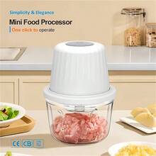 Portable USB- Electric Mini Food Processor & Garlic Chopper With , 13.53oz/1.6 Cup Capacity, USB/- Suitable For Ginger, Onion, Meat, Fruit Mincer, USB Chopper For Veggie Grinder, Compact For, Office, Travel - Multicolor - View 11