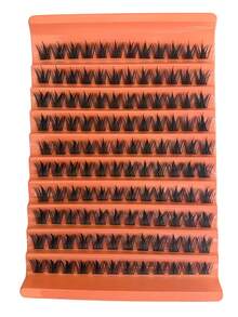 8-16MM D Curl Anime Style European Segmented Self-Adhesive Thick Single Cluster False Eyelashes - Black - View 4