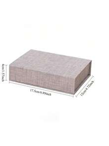 Magnetic Fabric Storage Box, Suitable For Photo Albums, Letters And Small Items, Decorative Book-Shaped Organizer Box, Can Store Jewelry, Watches And Handmade Crafts, Durable Desktop Storage Box, Suitable For Living Room And Study - Multicolor - View 8